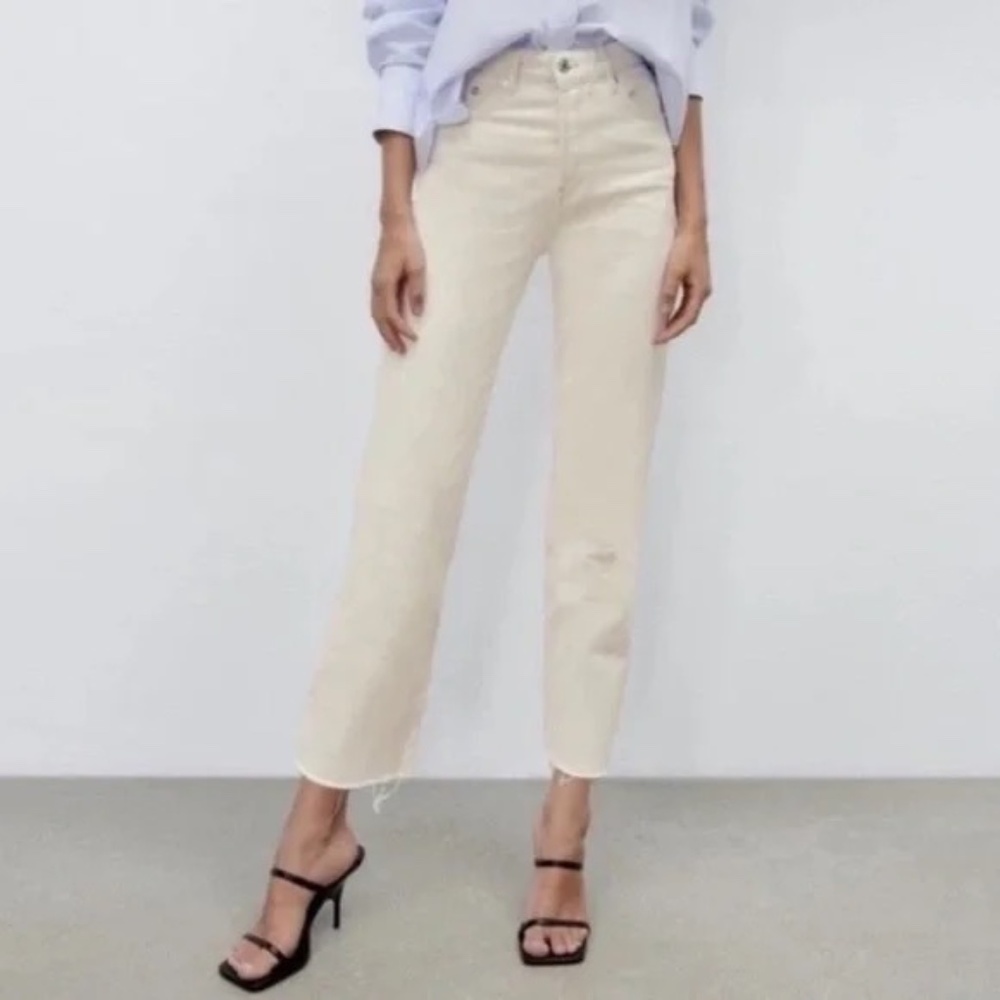 NWT Zara Straight Hi-Rise Ankle Length jeans 2
